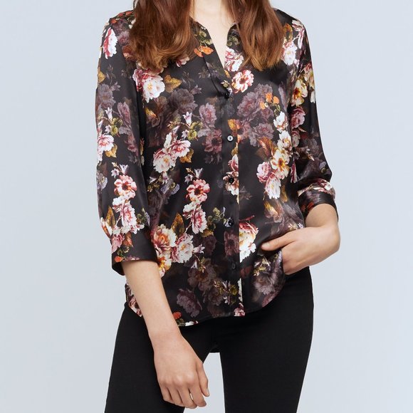 L'AGENCE Tops - New L'AGENCE Dani Rosa Moschata Silk Blouse